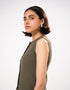 RIBBED BUTTON UP TANK TOP